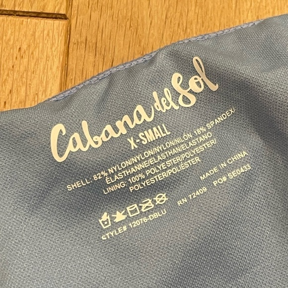 NWT Cabana Del Sol Underwire Bra Style‎ Bathing Suit 2 piece Cheeky Bikini Sz XS - Picture 4 of 4